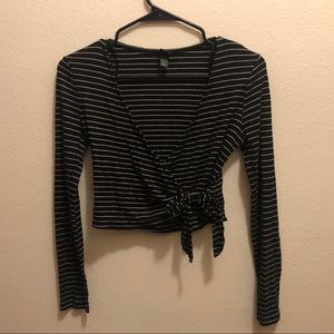 While and fable tie long sleeve